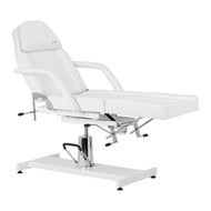 Hydraulische pedicurestoel Sillon 210 met schommelfunctie en gesplitste beensteun wit