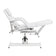 Chaise de pédicure hydraulique Sillon 210 avec fonction de bascule et repose-pieds divisé blanc