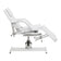 Chaise de pédicure hydraulique Sillon 210 avec fonction de bascule et repose-pieds divisé blanc