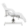 Chaise de pédicure hydraulique Sillon 210 avec fonction de bascule et repose-pieds divisé blanc