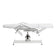 Chaise de pédicure hydraulique Sillon 210 avec fonction de bascule et repose-pieds divisé blanc
