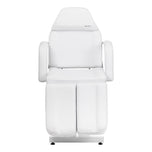 Chaise de pédicure hydraulique Sillon 210 avec fonction de bascule et repose-pieds divisé blanc
