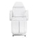 Chaise de pédicure hydraulique Sillon 210 avec fonction de bascule et repose-pieds divisé blanc
