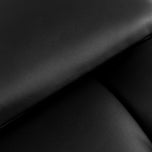 Chaise de traitement des cils Sillon Alba noire avec base dorée