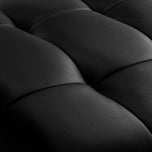 Chaise de traitement des cils Sillon Alba noire avec base dorée