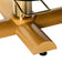 Sillon Corona eyelash treatment chair, black with gold base