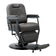 Gabbiano barber chair Bruno grey with a grey base