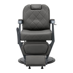 Gabbiano barber chair Bruno grey with a grey base