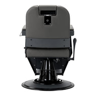 Gabbiano barber chair Bruno grey with a grey base