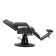Gabbiano barber chair Bruno grey with a grey base