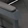 Gabbiano barber chair Bruno grey with a grey base