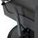 Gabbiano barber chair Bruno grey with a grey base