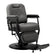 Gabbiano barber chair Bruno grey with a black base