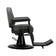 Gabbiano barber chair Bruno grey with a black base