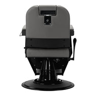 Gabbiano barber chair Bruno grey with a black base