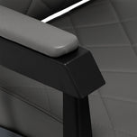 Gabbiano barber chair Bruno grey with a black base