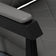 Gabbiano barber chair Bruno grey with a black base