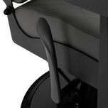 Gabbiano barber chair Bruno grey with a black base