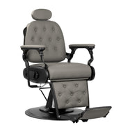 Barber chair Gabbiano Francesco grey with a black base