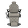 Barber chair Gabbiano Francesco grey with a black base