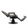 Barber chair Gabbiano Francesco grey with a black base