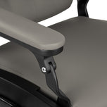 Barber chair Gabbiano Francesco grey with a black base