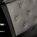 Barber chair Gabbiano Francesco grey with a black base
