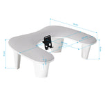 MOMO Croissant manicure rest with mobile phone holder grey