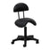 Tabouret esthétique 6001 noir avec base noire