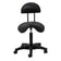 Tabouret esthétique 6001 noir avec base noire
