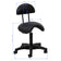 Tabouret esthétique 6001 noir avec base noire