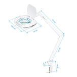 Lampe loupe Elegante 6030 à 60 LED CMS pour plan de travail, intensité lumineuse réglable