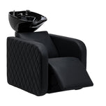 Electric hairdressing wash unit with massage function Gabbiano Sylvia Plus black