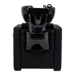 Electric hairdressing wash unit with massage function Gabbiano Sylvia Plus black