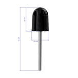Pedicure set of 5 filters for the EXO drill, 13mm rubber holder, EXO Med Cap caps