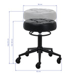 Hairdressing stool Gabbiano D054 black with black base