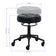 Hairdressing stool Gabbiano D054 black with black base