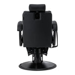 Barber chair with massage function Gabbiano Continental black