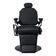Barber chair with massage function Gabbiano Francesco black with a black base