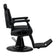 Barber chair with massage function Gabbiano Francesco black with a black base