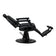 Barber chair with massage function Gabbiano Francesco black with a black base