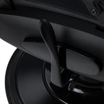 Barber chair with massage function Gabbiano Francesco black with a black base