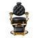 Barber chair Gabbiano Niccolo black with gold base