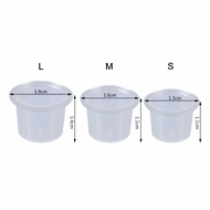 Versatile PMU Pigment Cups - Perfect for Tattoos & Inks | 100 Pieces in S, M, L Sizes