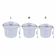 Versatile PMU Pigment Cups - Perfect for Tattoos & Inks | 100 Pieces in S, M, L Sizes
